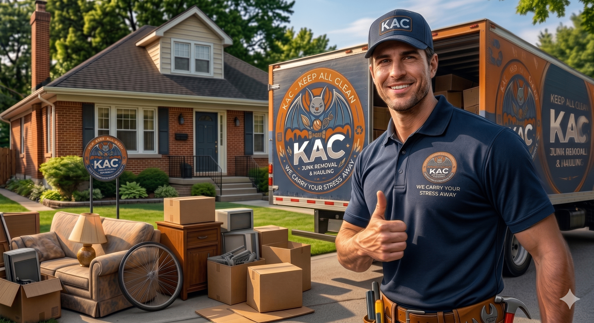 KAC team ready for same-day junk removal